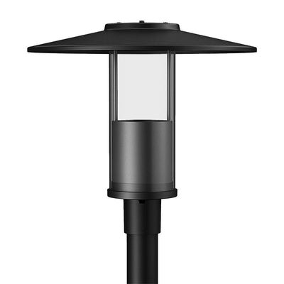 Westgate GPH-12-40W-MCTP-BK Modern Top-Hat Post-Top Area Light with Indirect Light Source - Black