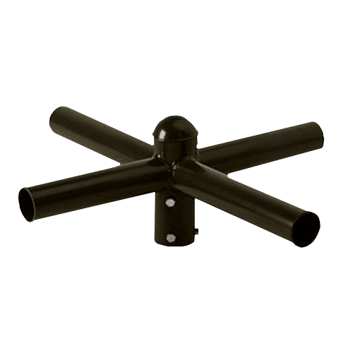 Westgate PTA-490 90° Round Pole Tenon Adapter for 4 Fixture, Slips on 2-3/8" Pole - Bronze