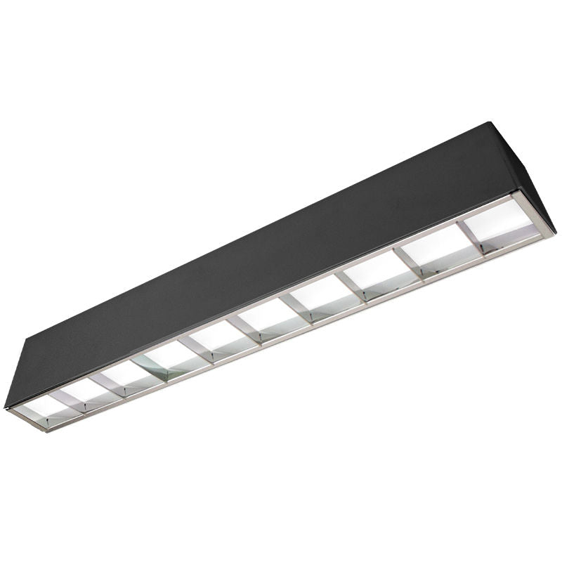 Westgate SCX-2FT-20W-MCT4-D-LUV-BK 2' LED 2-3/4" Black Superior Architectural Seamless Linear Light with Louver Lens - Black