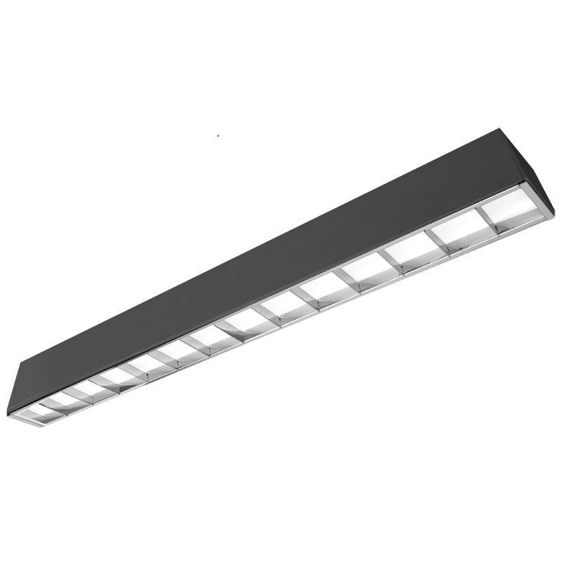 Westgate SCX-3FT-30W-MCT4-D-LUV-BK 3' LED 2-3/4" Black Superior Architectural Seamless Linear Light with Louver Lens - Black