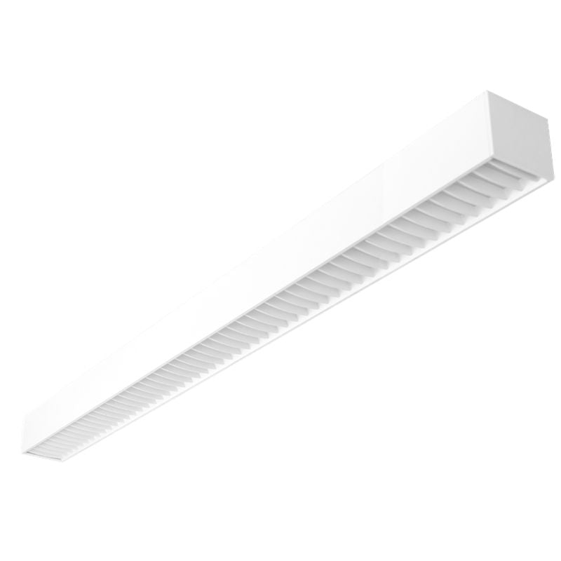 Westgate SCX4-6FT-60W-MCT4-D-LUV-WH LED 4" Superior Architectural Seamless Linear Light with Louver Lens - Matte White