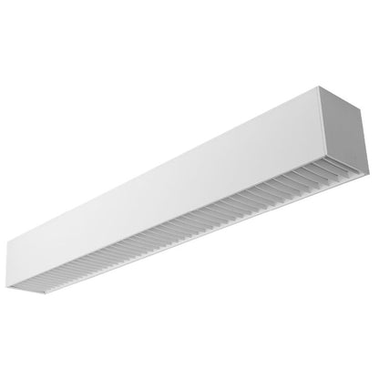 Westgate SCX6-4FT-40-60W-MCTP-LUV-WH LED 6" Superior Architectural Seamless Indirect Linear Light with White Louver Lens - Matte White