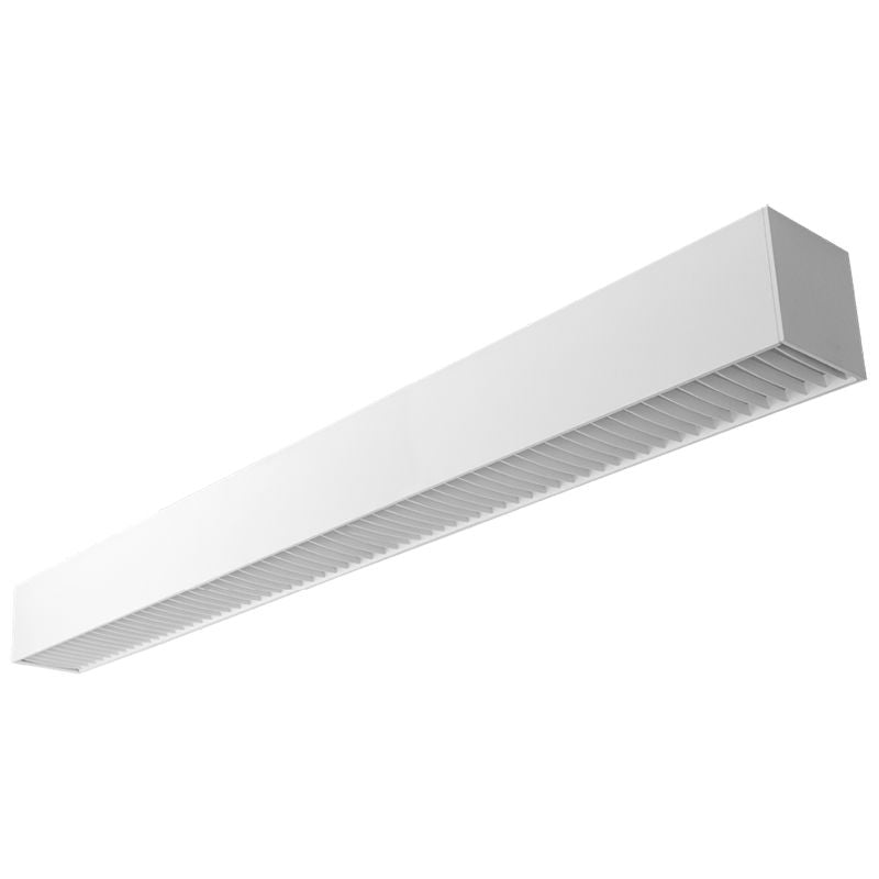 Westgate 90W, 5000K, SCX6-6FT-60-90W-MCTP-LUV-WH-90W-50K, LED 6" Superior Architectural Seamless Indirect Linear Light with White Louver Lens - Matte White