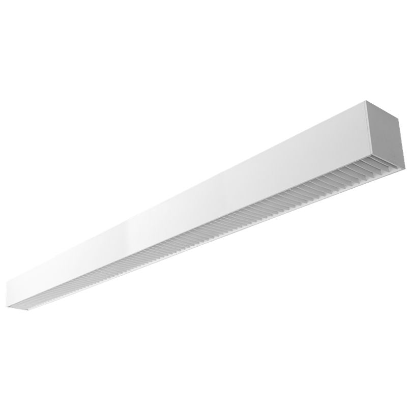 Westgate 80W, 4000K, SCX6-8FT-80-120W-MCTP-LUV-WH-80W-40K, 8' LED 6" Superior Architectural Seamless Indirect Linear Light with Louver Lens - White