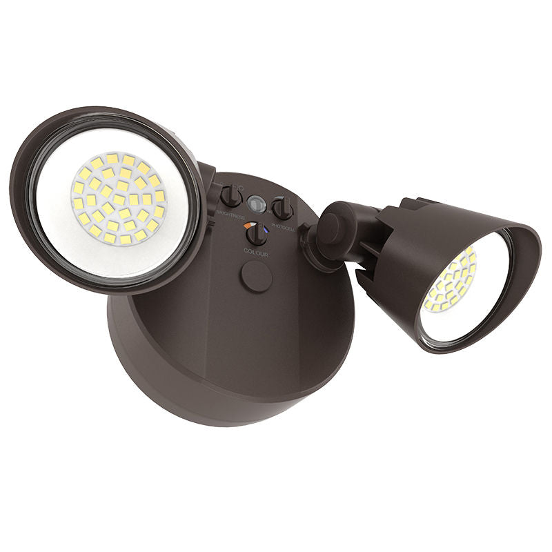 Westgate No-Sensor X-Gen Advance Security Lights, 25W, 4000K, Led Outdoor Light - Bronze