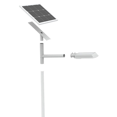 Westgate SOLA-SPLT-30W-50K Roadway and Area Solar Split Light - Light Grey
