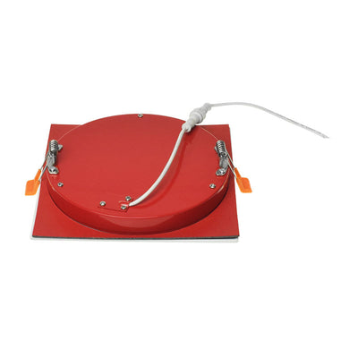 Westgate SSL4-MCT5-FR Fire Rated Slim Wafer Recessed Light, 9W, 27K/30K/35K/40K/50K - Red/White