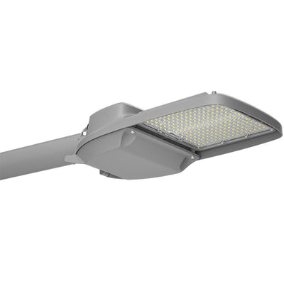 Westgate STL4-30-100W-30K-480V LED Street/Roadway Light with NEMA Twist-Lock Photocell Socket - Light Grey