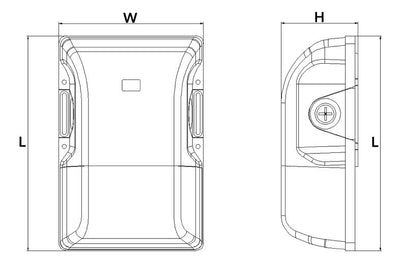 Westgate LESW-15-30W-MCTP-P-WH-EM LED Economy Emergency Wall Packs W/ Photocell - White