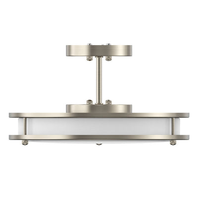 Westgate FDLS-12-MCT5 12" Slim Double-Ring Flush Mount Light - Brushed Nickel
