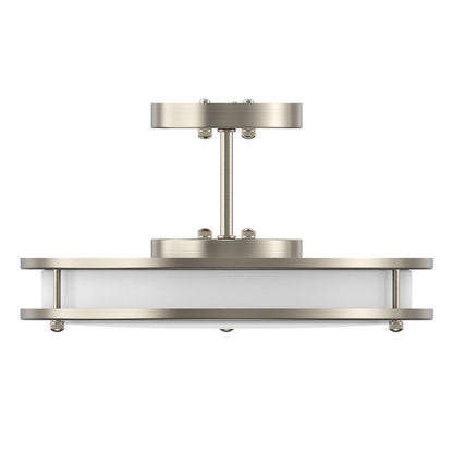 Westgate FDLS-14-MCT5 14" Slim Double-Ring Flush Mount Light - Brushed Nickel