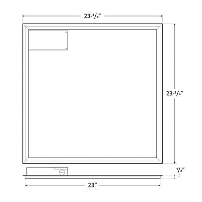 Westgate 2x2 T-bar Grid Frame Light, 17W/26W/36W, 3500K/4000K/5000K, Led Outdoor Light