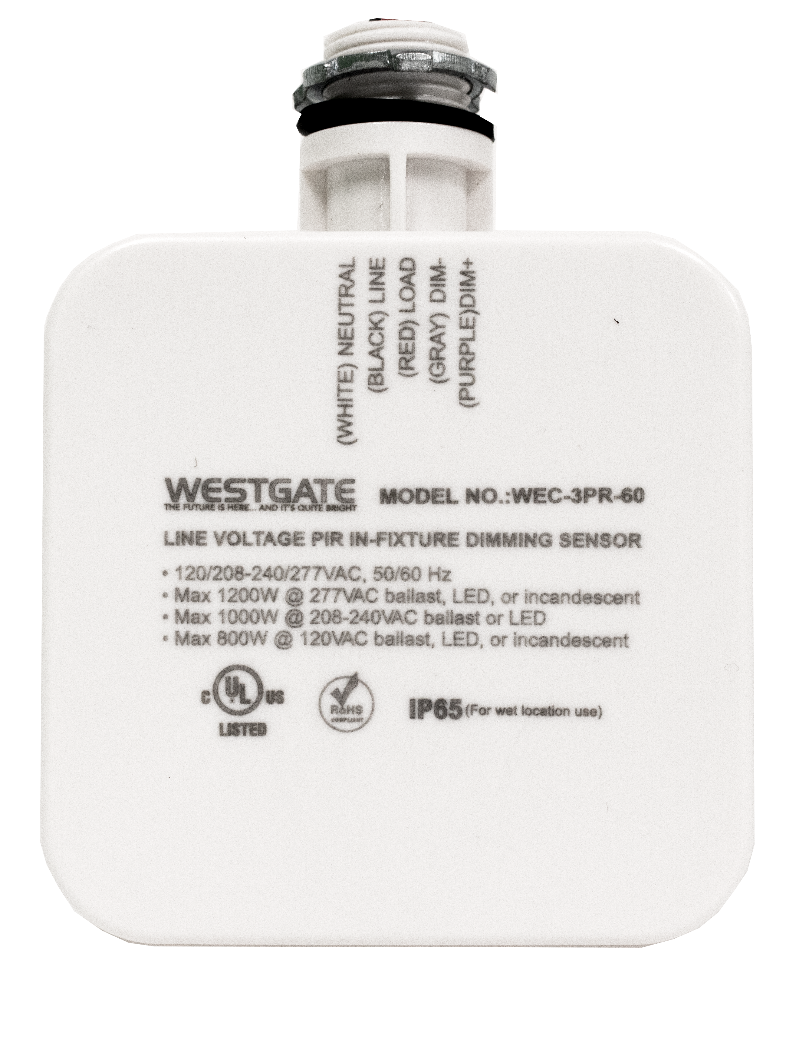 Westgate WEC-3PR-60 WEC Motion Sensor Outdoor Lighting - White