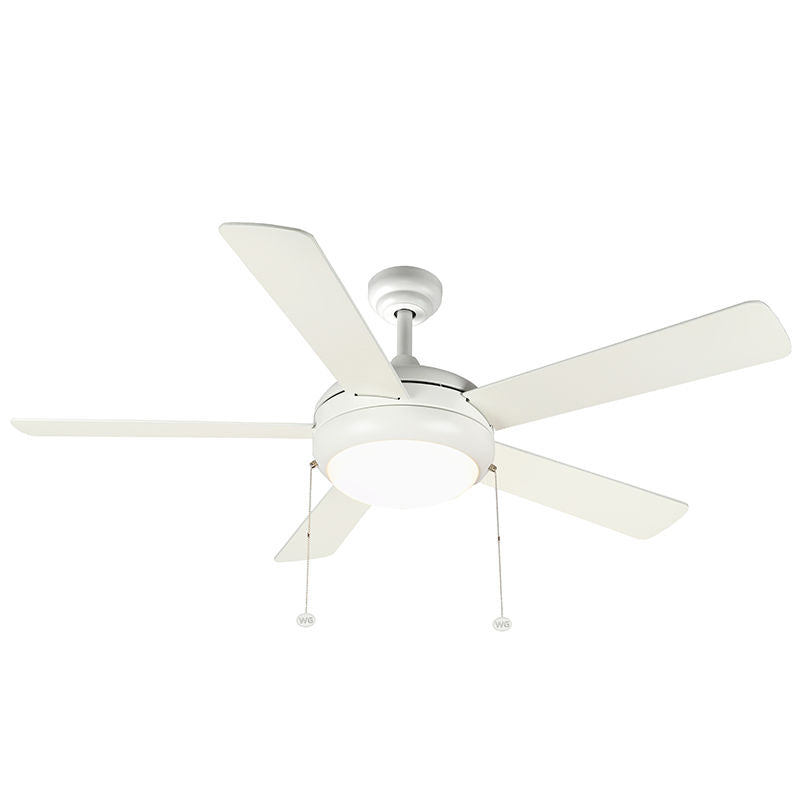 Westgate WFL-113-PC-5B-52-MCT-WH-WH 52" Plywood 5-Blade Ceiling Fan & Light - White