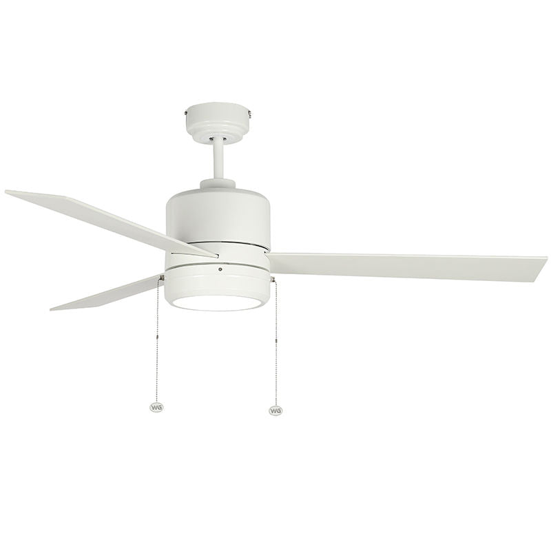 Westgate WFL-115-PC-3B-52-MCT-WH-WH 52" Plywood 3-Blade Ceiling Fan & Light - White