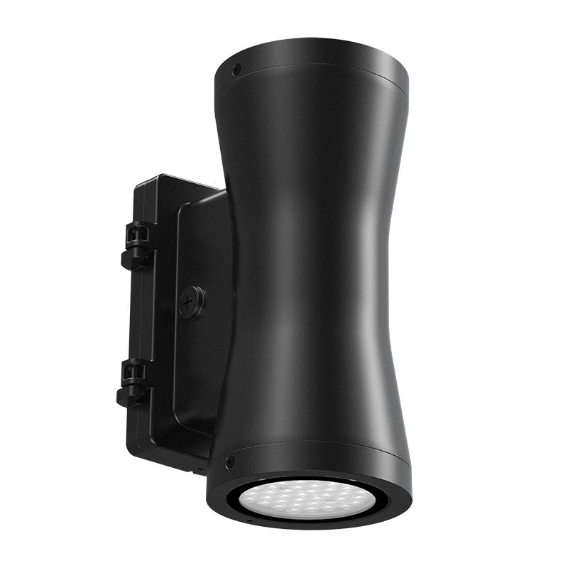 Westgate Architechtural 7in Up-down Cyl, 60W, 5000K, Led Outdoor Light - Black