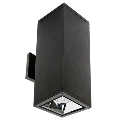 Westgate WMCS5-UDL-MCT-BK-DD LED MCT Square Wall Mount Cylinder Light - Black