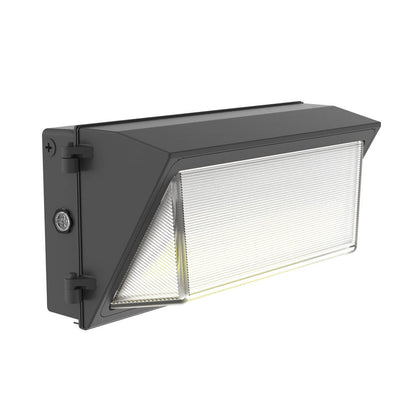 Westgate WMXE-EM-SERIES 100-150W Adjustable Traditional Glass Lens Wall Pack with Emergency Backup - Black