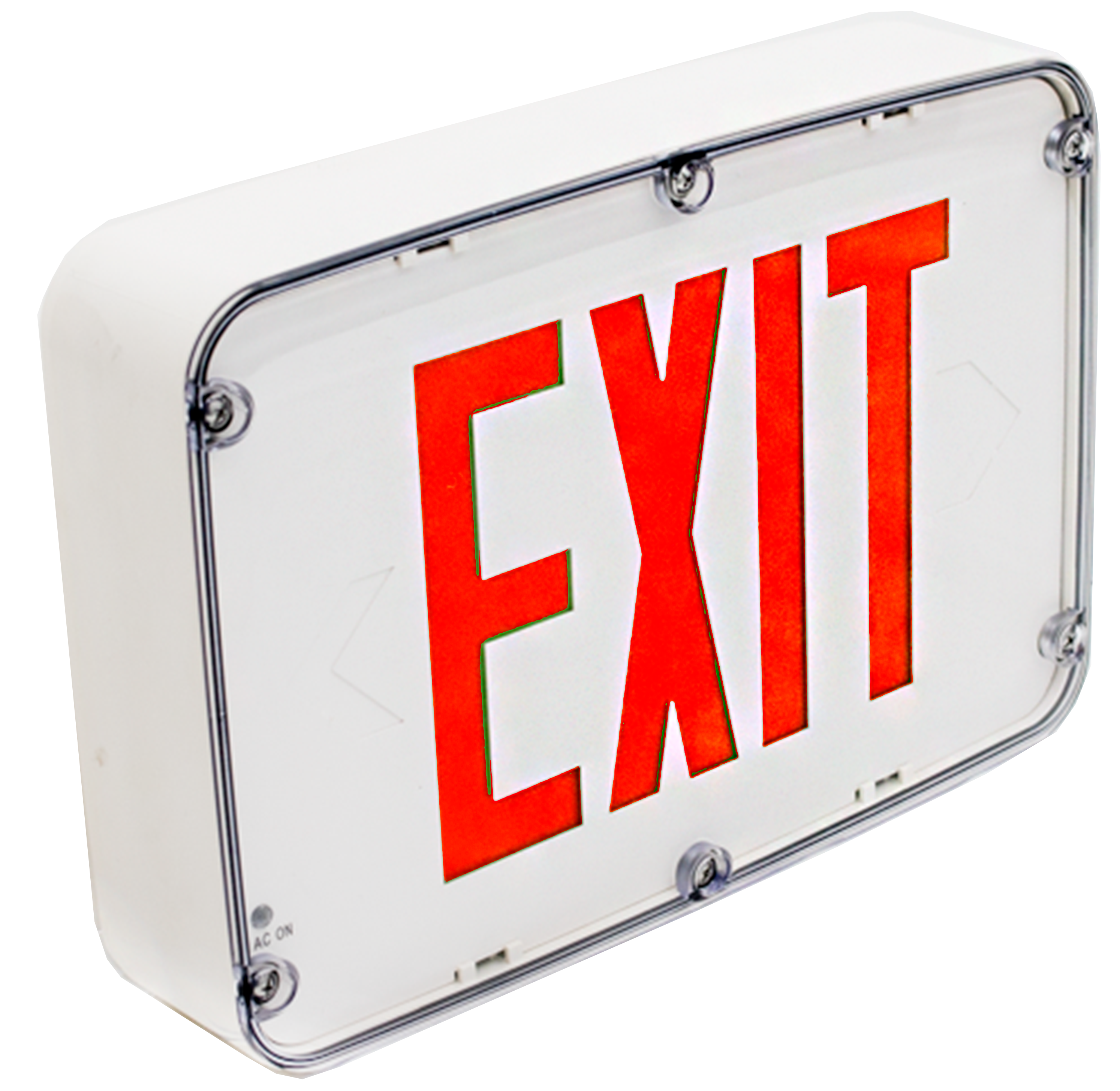 Westgate XTN4X-1RWEM Nema 4x Rated LED Exit Sign, Single Face, Red Letters, White Panel