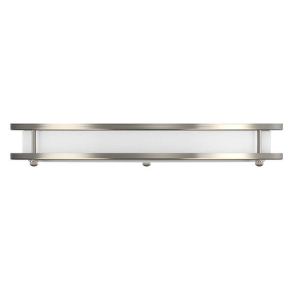 Westgate FDLS-14-MCT5 14" Slim Double-Ring Flush Mount Light - Brushed Nickel