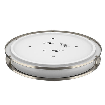 Westgate FDLS-12-MCT5 12" Slim Double-Ring Flush Mount Light - Brushed Nickel
