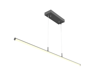 Westgate SDTL-6FT-25-50W-MCTP-BK Power & CCT Adjustable Linear Tube Decorative Suspended Light - Black