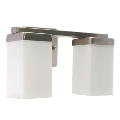 Westgate VLM-E26-2L-BN 2-Lamp E26 Lamp-Ready Vanity Light, 60W, 120VAC/60Hz - Brushed Nickel