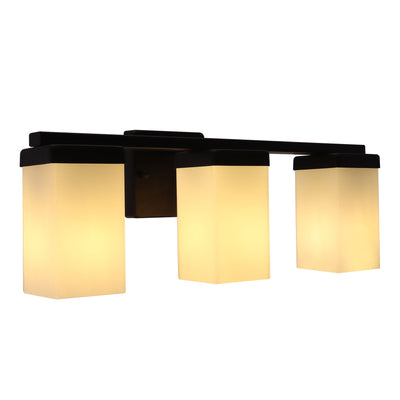 Westgate VLM-E26-3L-BK 3-Lamp E26 Lamp-Ready Vanity Light, 60W, 120VAC/60Hz - Black Finish