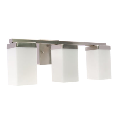 Westgate VLM-E26-3L-BN 3-Lamp E26 Lamp-Ready Vanity Light, 60W, 120VAC/60Hz - Brushed Nickel