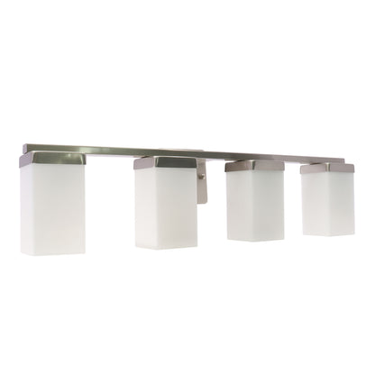 Westgate VLM-E26-4L-BN 4-Lamp E26 Lamp-Ready Vanity Light, 60W, 120VAC/60Hz - Brushed Nickel Finish