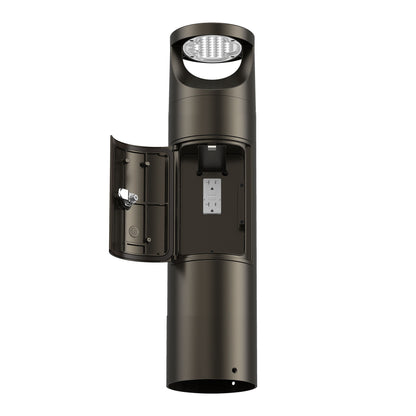 Westgate BOL-G4-SHAFT-23-GFCI-BR G4 Bollard Shaft 23 Inch With Gfci Outlet Compartment - Bronze