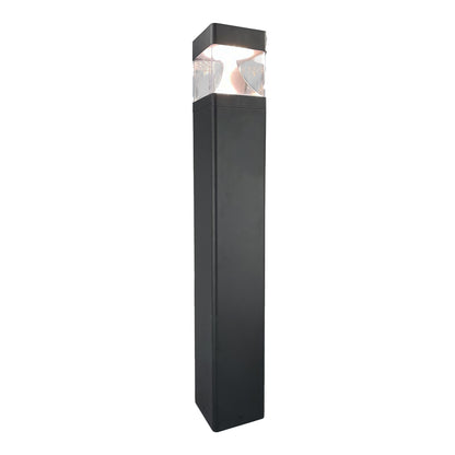 Westgate BOL-G8-200-MCTP-BK-WH G8 Bollard Head Square - White Reflector 10/18/25w 3CCT - Black