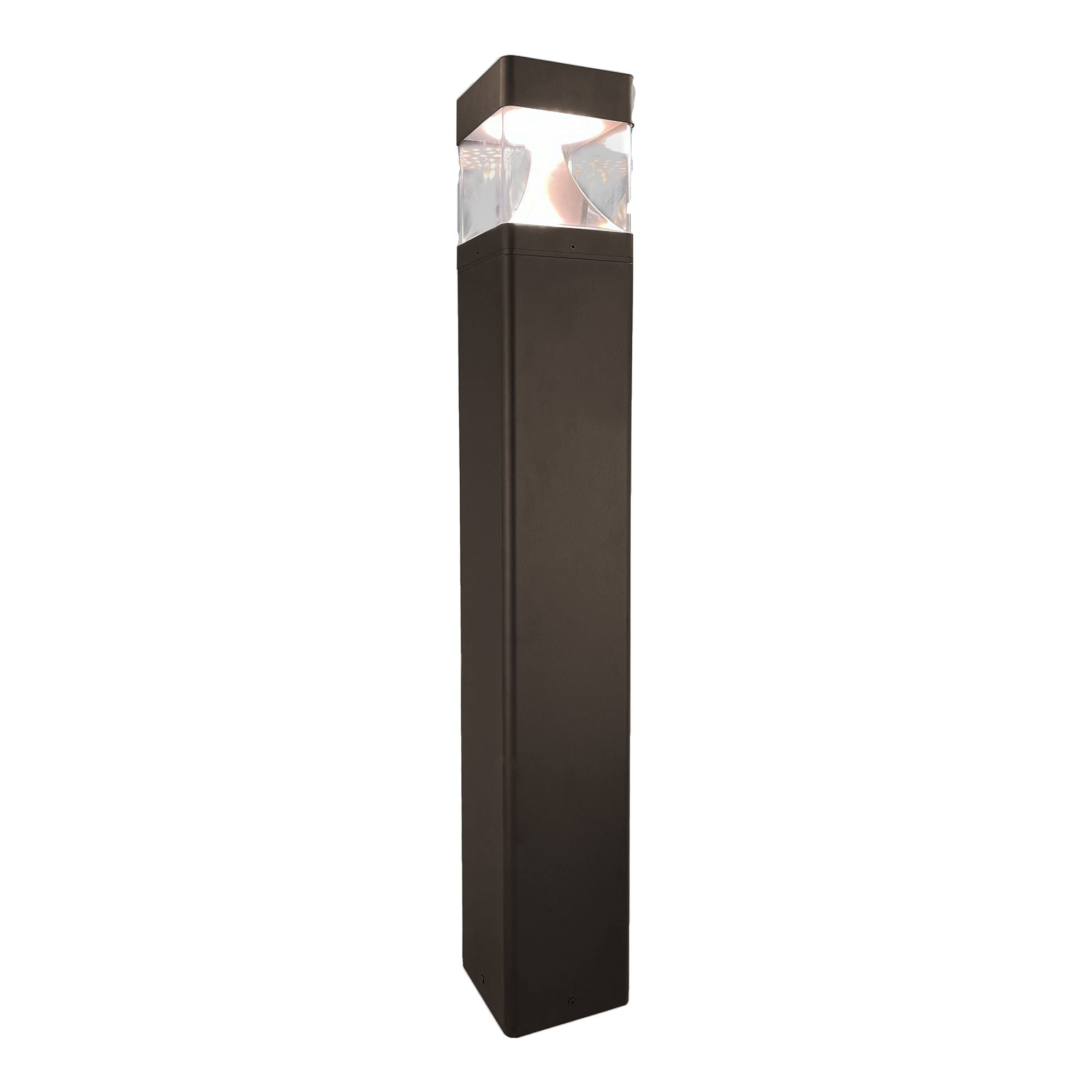 Westgate BOL-G8-200-MCTP-BR-WH G8 Bollard Head Square - White Reflector 10/18/25w 3CCT - Bronze