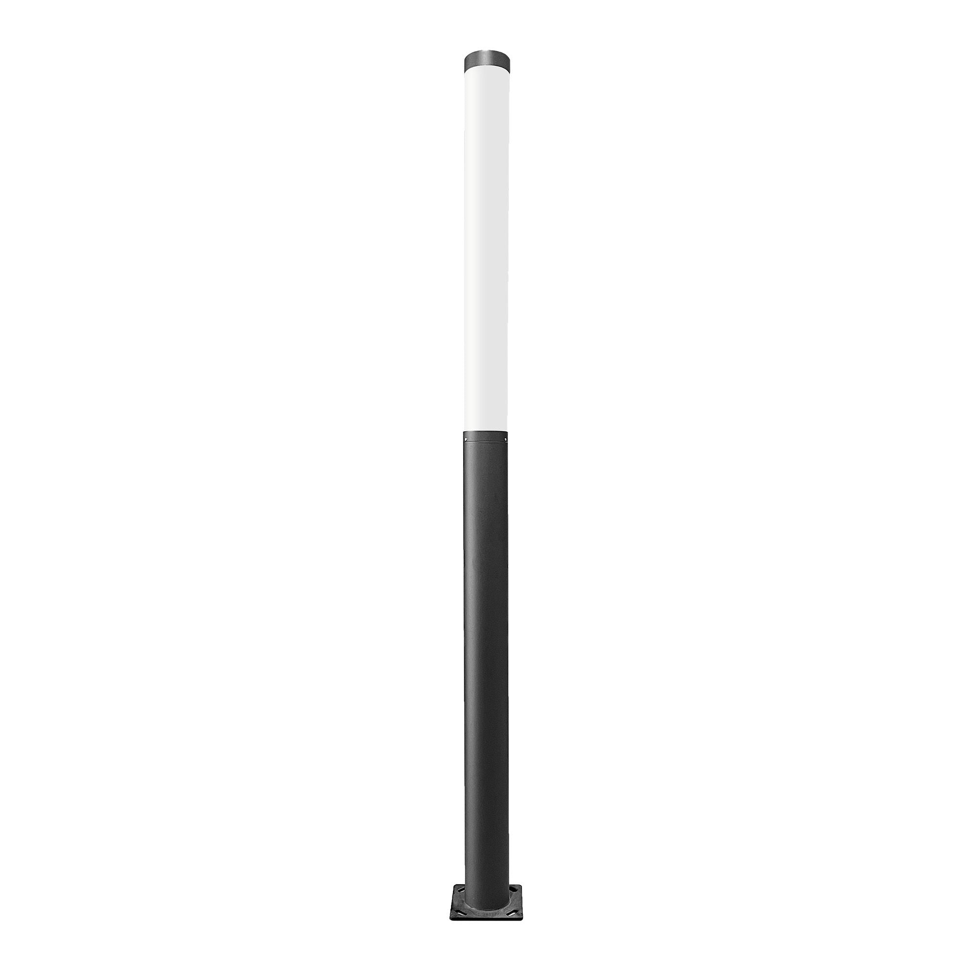 Westgate LCG6-10FT-48-MCTP-BK 6.3in X 10ft Architectural Light Column 48in Light Section 45/60/75w 3CCT 0-10v