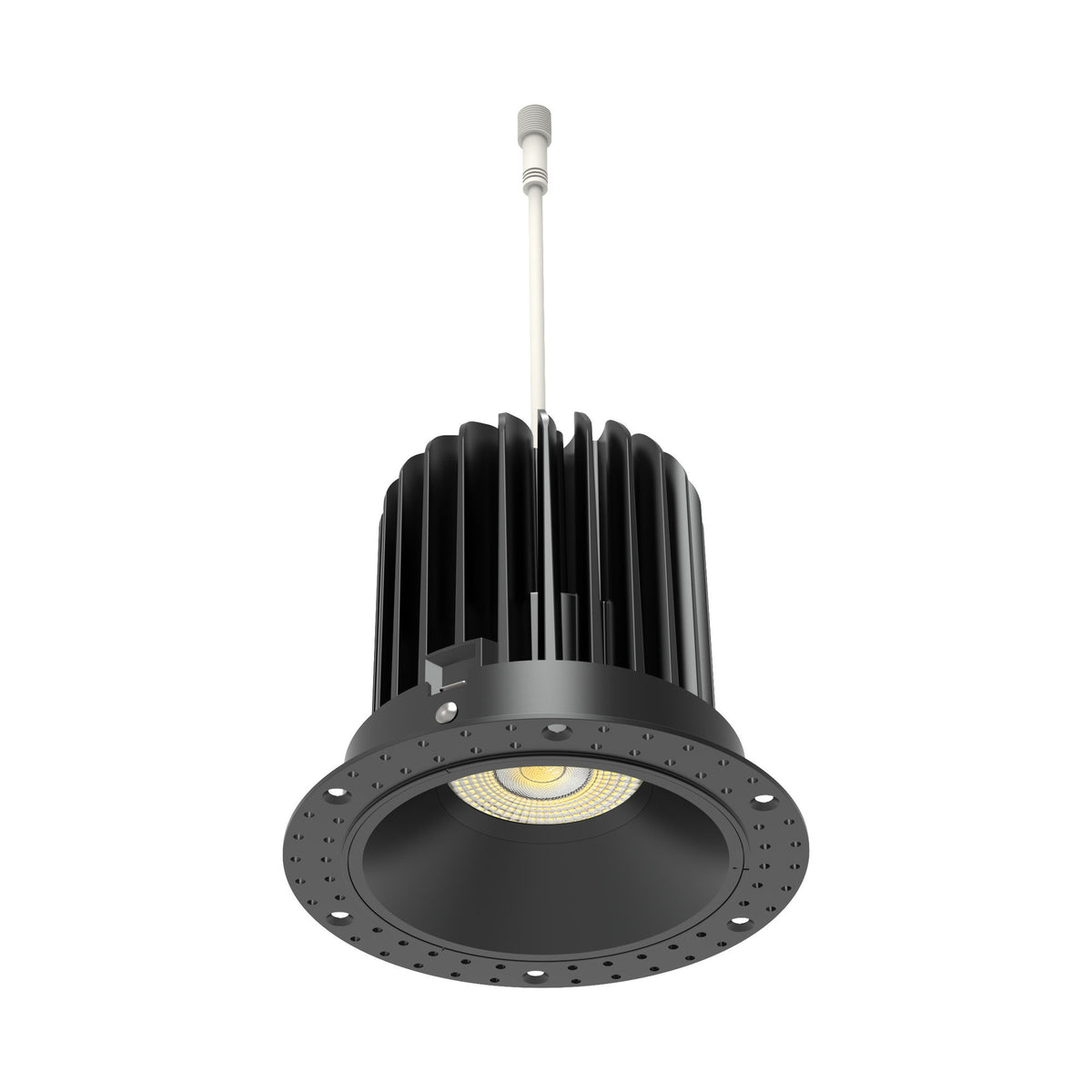 Westgate RD4TL-MCT5-BK 4" Round Trimless Recessed Downlight, 20W, 5CCT Selectable, 1,600 Lumens, 90 CRI - Black Finish