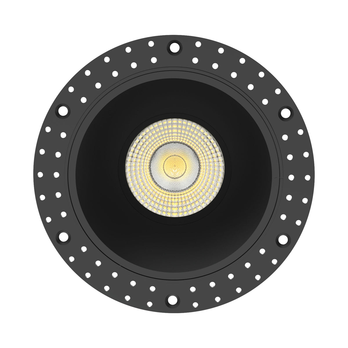 Westgate RD4TL-MCT5-BK 4" Round Trimless Recessed Downlight, 20W, 5CCT Selectable, 1,600 Lumens, 90 CRI - Black Finish