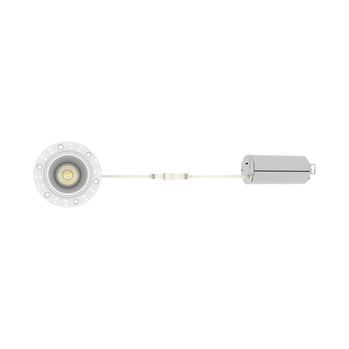Westgate RDG2TL-MCT5 2" Round Gimbal Trimless Recessed Downlight, 6W, 5CCT Selectable, 400 Lumens, 90 CRI - White Finish