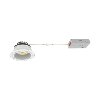 Westgate RDG4TL-MCT5 4" Round Gimbal Trimless Recessed Downlight, 15W, 5CCT Selectable, 1,250 Lumens, 90 CRI - White Finish