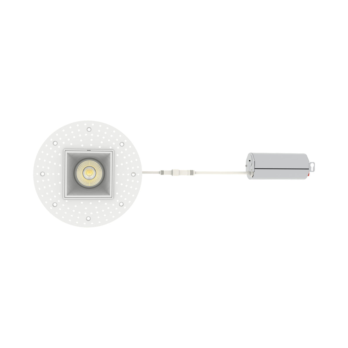 Westgate RDSG3TL-MCT5 3" Square Gimbal Trimless Recessed Downlight, 9W, 5CCT Selectable, 730 Lumens, 90 CRI - White Finish