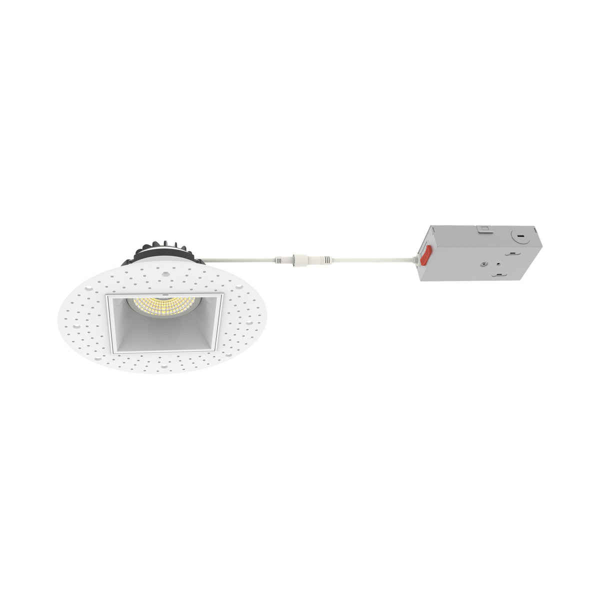 Westgate RDSG4TL-MCT5 4" Square Gimbal Trimless Recessed Downlight, 15W, 5CCT Selectable, 1,250 Lumens, 90 CRI - White Finish