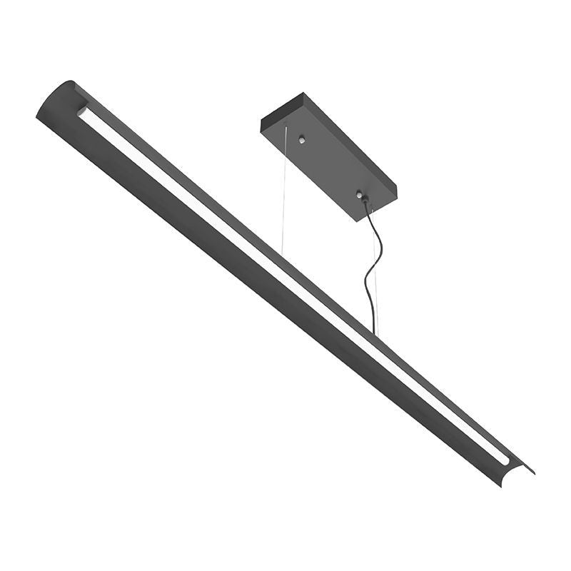 4' Euro-Design Suspended Linear Light-Power & CCT Selectable Direct or Indirect - Sandy Black