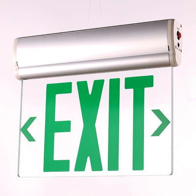 Westgate XT-EL1GCA-EM Edgelit LED Sign with Aluminum Housing, Single Face, Green Letters, White Face Color