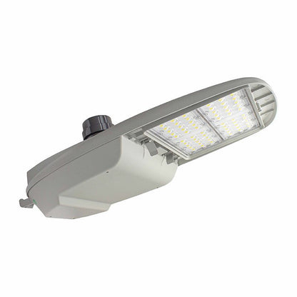 Westgate STL3-150W-50K-480V LED Street/Roadway Lights with NEMA Twist-Lock Photocell Socket - Light Grey