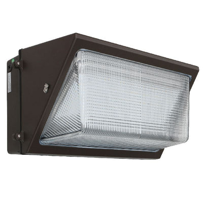 Westgate WMX-LG-50-120W-50K Traditional LED Multi-Power Non-Cutoff Wall Pack, Glass Lens - Bronze