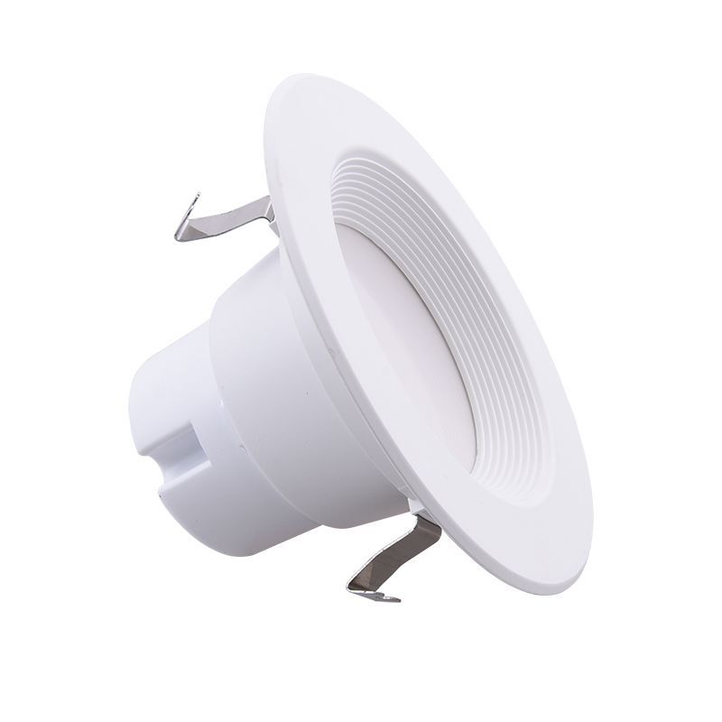 4" Power Adjustable LED Recessed Light Trim Baffle Composite Series - White