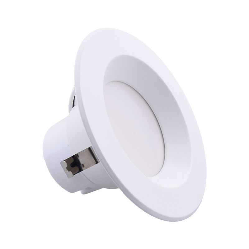 4" Power Adjustable LED Recessed Light Trim Smooth Composite Series - White