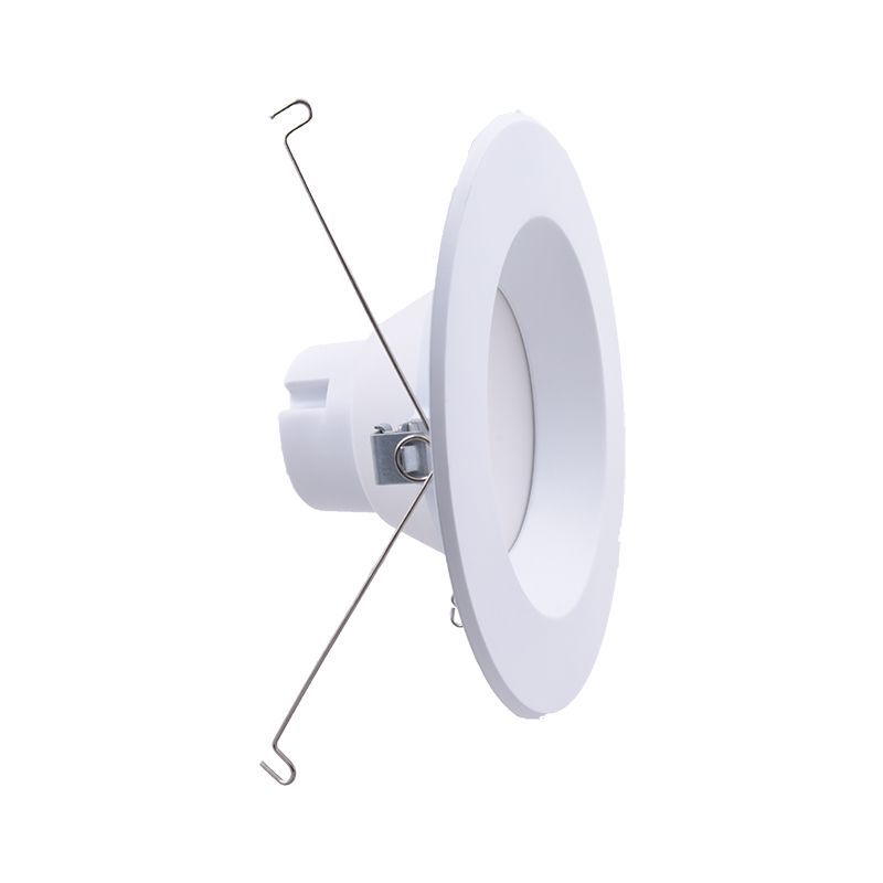 6" Power Adjustable LED Recessed Light Trim Smooth Composite Series - White