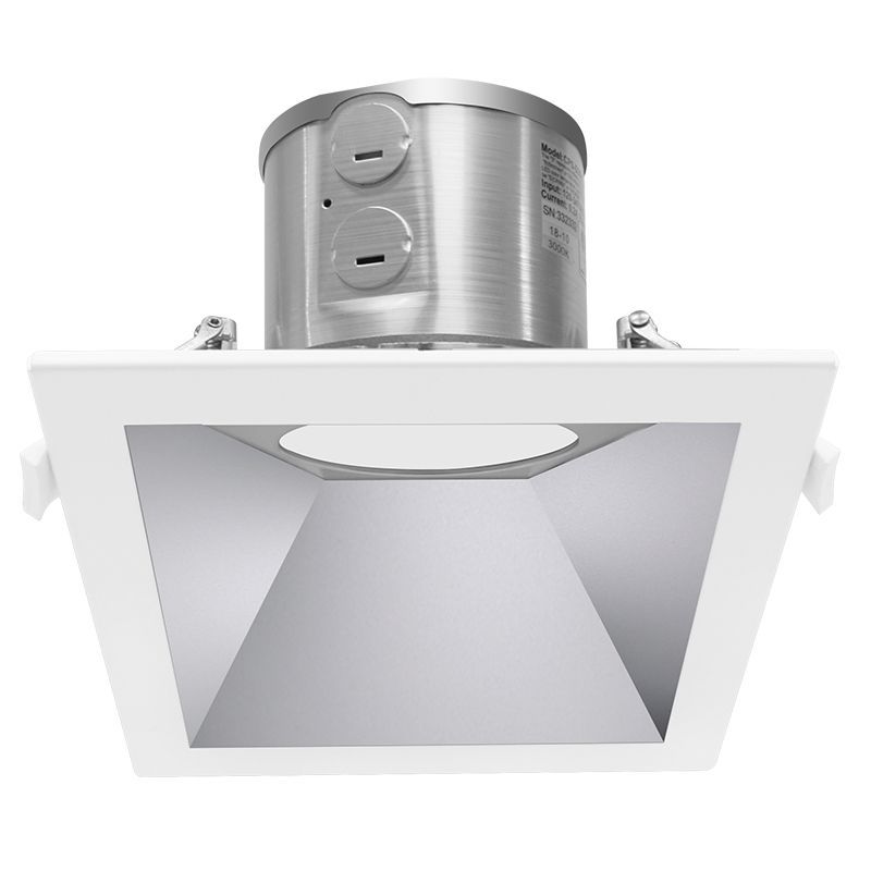 6" Square LED Commercial Recessed Light - White