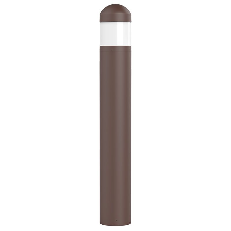 Westgate BOL-44-R-C-F-MCTP-BR Bollard 44" Round Dome Top Cone Frost Lens - Bronze