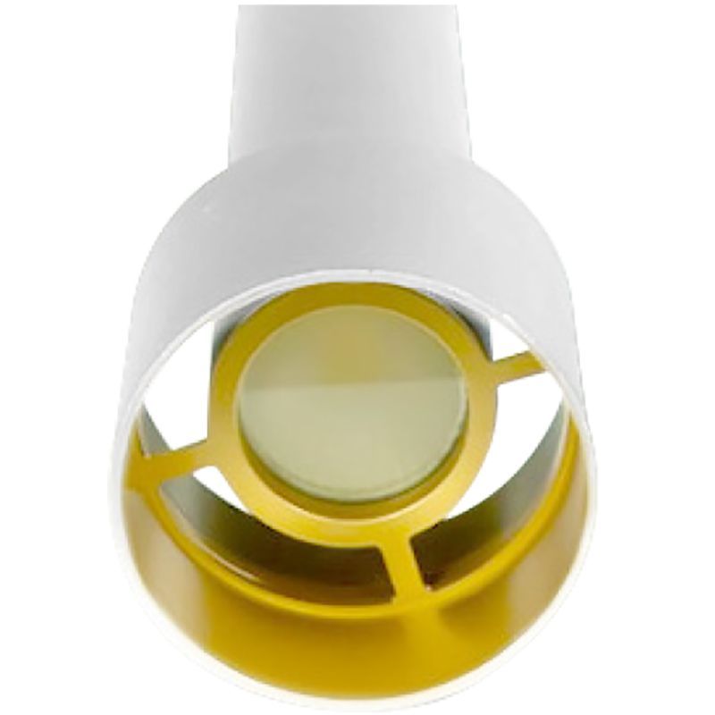 2" Architectural Ceiling & Suspended Cylinder Replacement Lens Cap - White/Gold